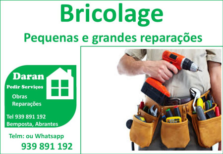 Bricolage, 939891192, Bemposta, Abrantes.